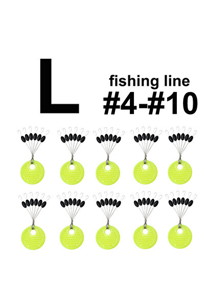 Choice عوامة صيد احترافية مقاومة للتشابك من دو إل، 60 قطعة، 10 مجموعات من الم...