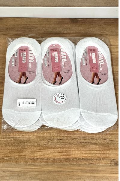 Katmirra 12 Pairs Heel Silicone Women's Ballerina Socks