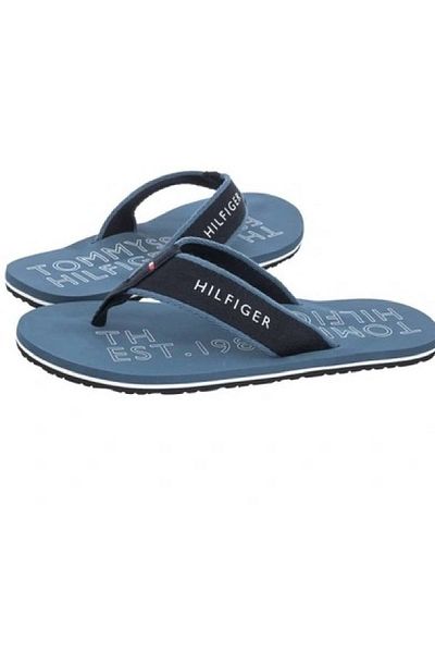 Tommy Hilfiger Blue Coast Men's Beach Slippers Sporty Beach Sandal Xm0Xm02885