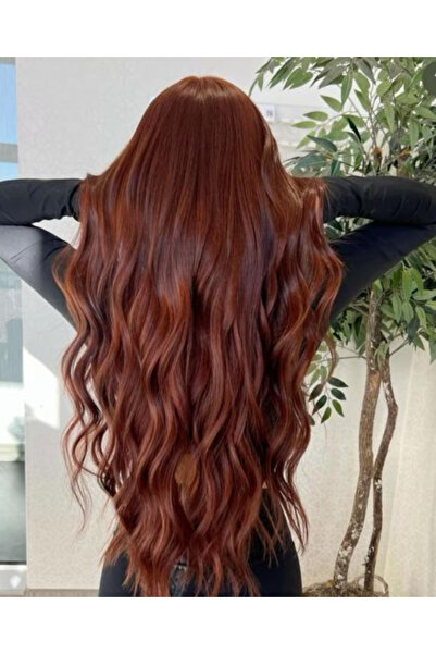 Kadınca Peruk Wavy (200 gr) 8 Parça Çıt Çıt 70 cm Bakır Kızıl ÇITÇIT8P