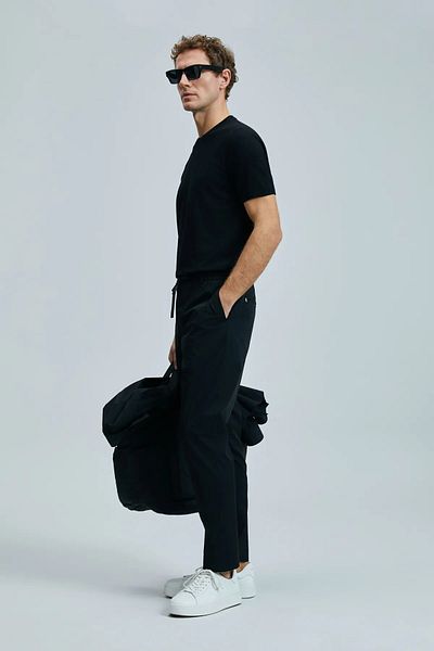 Lufian Alex Smart Men's Chino Pants Slim Fit Black