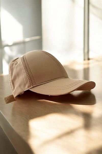 Minigimin Cicileri My Little One's Cicileri (4-8 Years) Minimal Curve Unisex Sports Cap - Camel