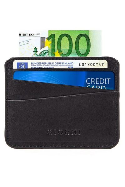gio&mi Boris Genuine Leather Card Holder Black 1