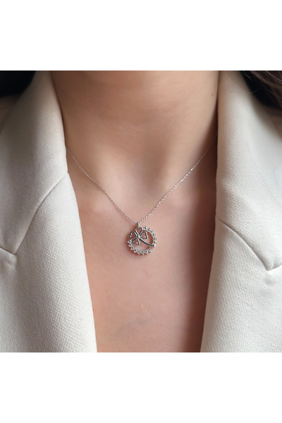 LOTUS JW Yonca Şans Kolye | 925 Ayar Gümüş Kolye