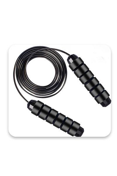 Choice Black Wire Skipping Rope Burning Fat Fitness Skipping Rope Exercise Weight Training Adult Children S