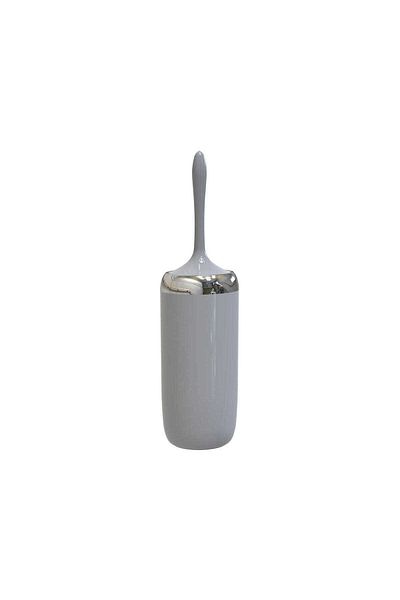 almital mobilya aksesuarları furniture accessories ΓΚΡΙ ΔΙΑΚΟΣΜΗΤΙΚΗ ΒΟΥΡΤΣΑ ΤΟΥΑΛΕΤΑΣ ΜΕ ΧΡΩΜΙΟ ΔΙΑΚΟΣΜΗΤΙΚΟ