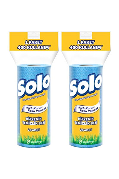 Solo Hijyenik Temizlik Bezi 20 Adet 2li Set