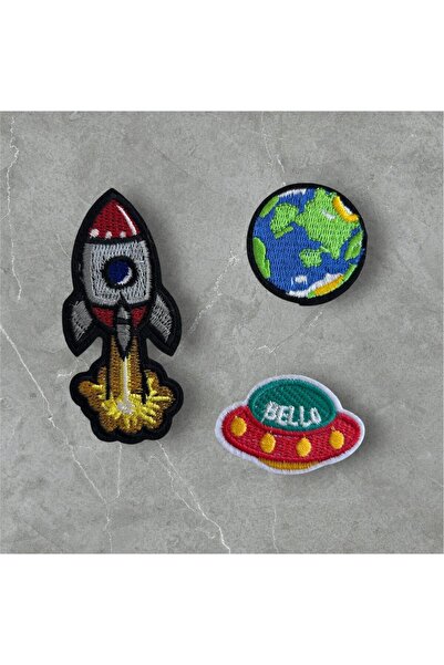 OZN AKSESUAR 3-dijelni peglanjivi zakrpe, zakrpe za šivanje, zakrpe, ukrasne ...