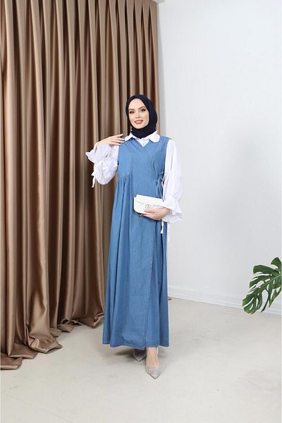 Pamuk Butik Γυναικείο τζιν Gilet