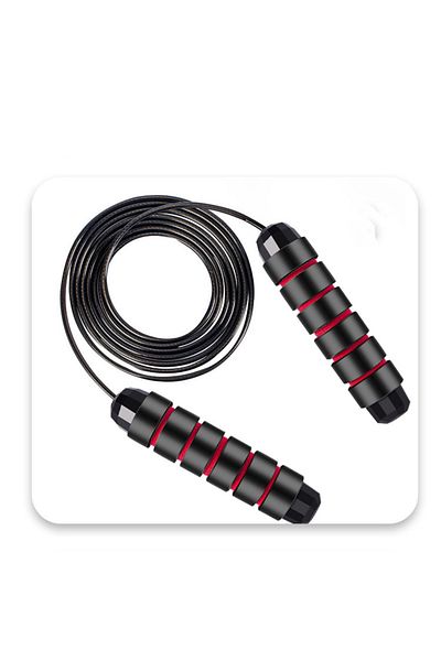Choice Black And Red Wire Skipping Rope Burning Fat Fitness Skipping Rope Exercise Weight Training Adult Ch