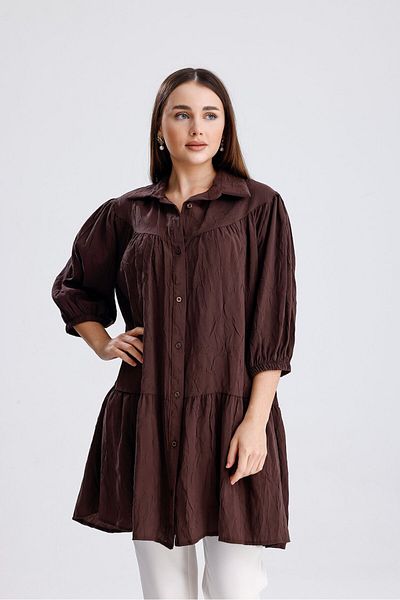 ikomteks Ruffled Skirt Shirt Tunic