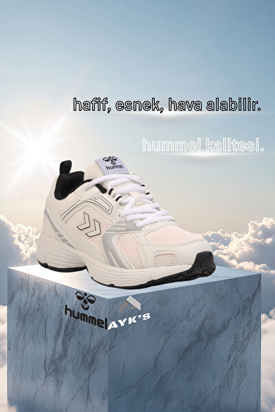 hummel Beyaz Fileli Hava Alan Unisex Spor Ayakkabı Performans