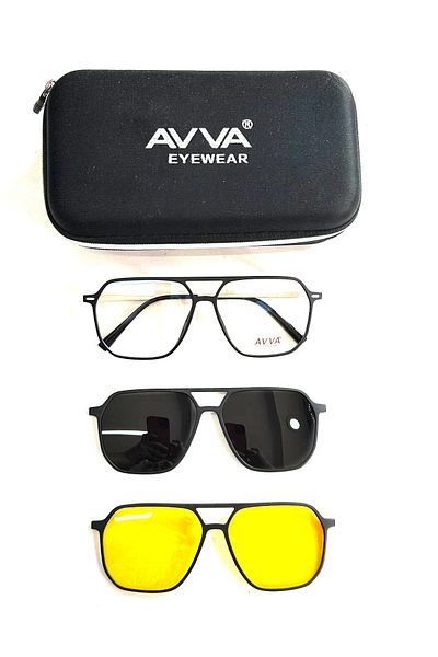 Avva 2119 C1 Polarized & Anti-Far Clip-On Men's Sunglasses