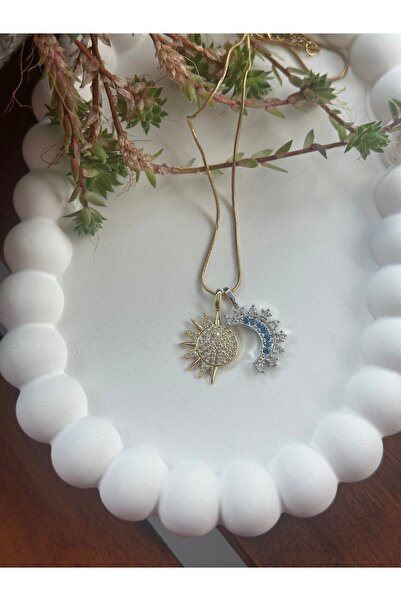 mibrillo قلادة باندورا قلادة قمر الشمس من ماركة باندورا، قلادة ما يعادل الزوج...