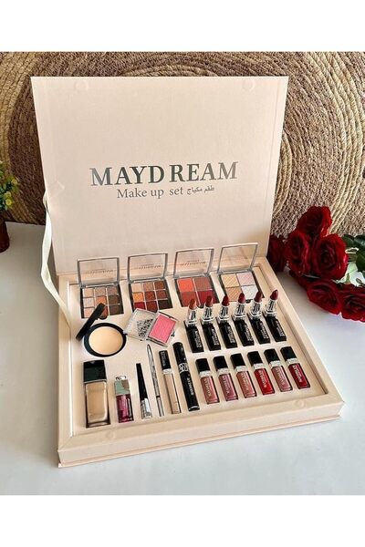 MAYDREAM مجموعة مكياج فاخرة مكونة من 24 قطعة - حلمي بإطلالة مطفية مذهلة
