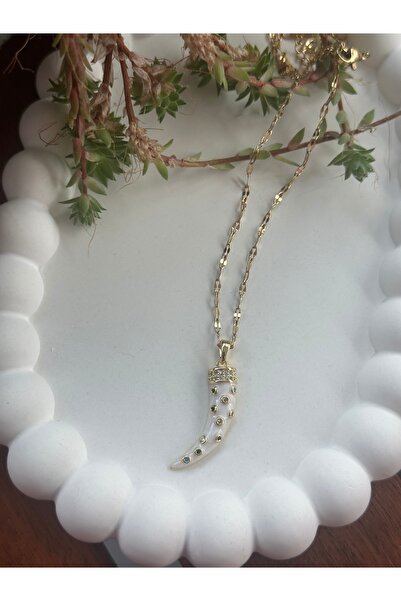 mibrillo قلادة من الفولاذ الأبيض الزركون حجر ملون على شكل قنديل الفيل