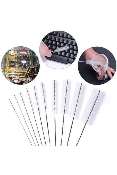 tafce Pipette Cleaning Brush Practical Bendable Cleaning Brush Keyboard Cleaning Brush 3Pcs