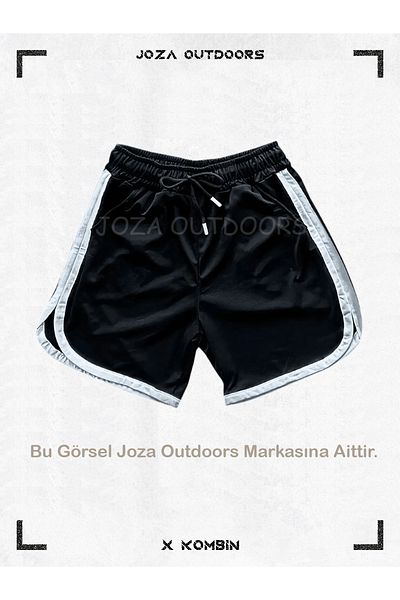 Jobia Outdoors Ανδρικό Διχτυωτό Μπάσκετ Προπόνηση Αθλητικό Σορτς Μονό με Λεπτομέρεια Γραμμής