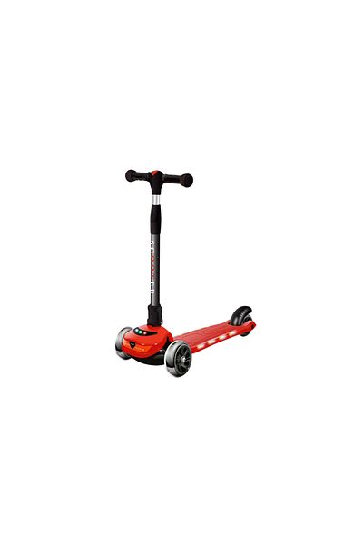 MG 3-Wheel Kids Foldable Scooter, LED Lights, Flashing Wheels, 4 Adjustable Heights, Age 3-8