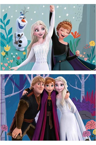 Educa Puzzle 2X25 Piece Disney Frozen Girl Wooden Puzzle (3-5 Years Old)