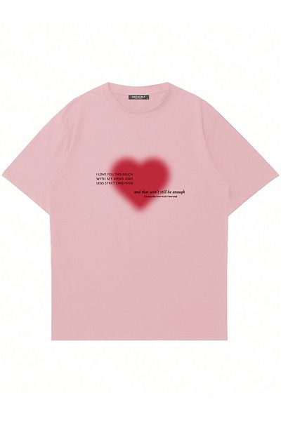 Mad&Calf Unisex Describe To Love Μπλουζάκι με στάμπα με λαιμόκοψη
