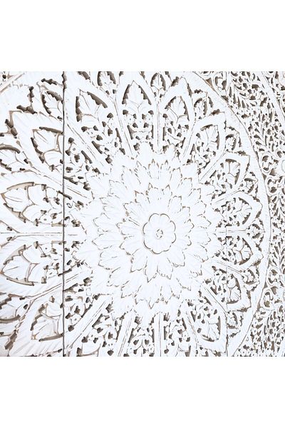 Souq DESIGNS Wall Decor Hand Carved Mandala Wall Mdf boho wall decor Panel 120 x120 CM