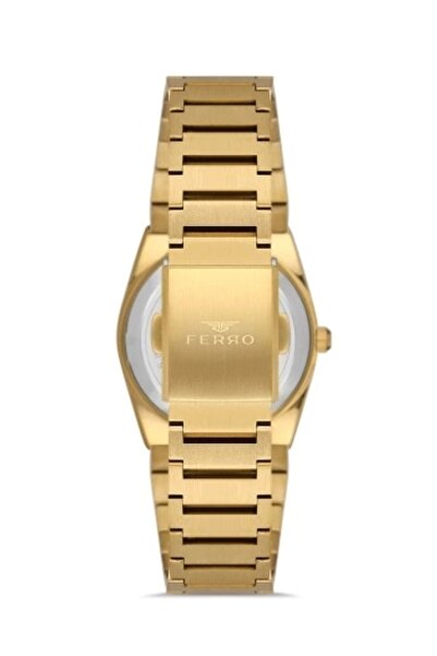 FERRO Yellow Steel Cord Women's Wristwatch Fl21495A-B6 3 Atm Water Resistant 2 Year Warranty Gift Wrapped