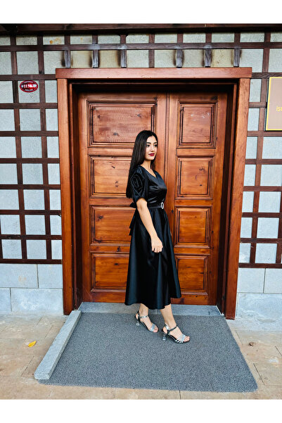 DINA FASHION ✨ Zarif Dantel Detaylı Uzun Abiye Elbise