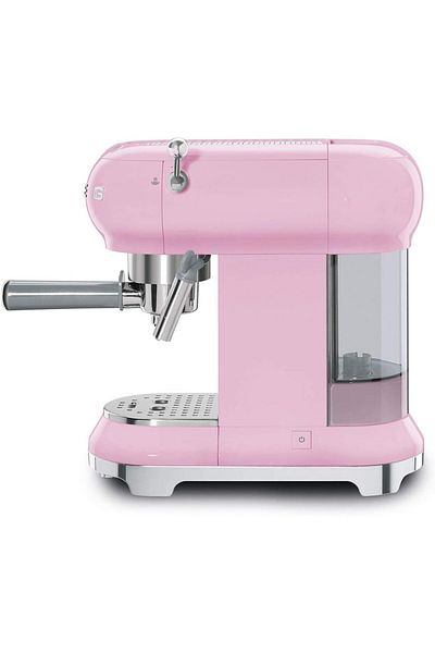 SMEG SMEG ECF01PKEU, Espresso machine 50's Style, Pastel pink