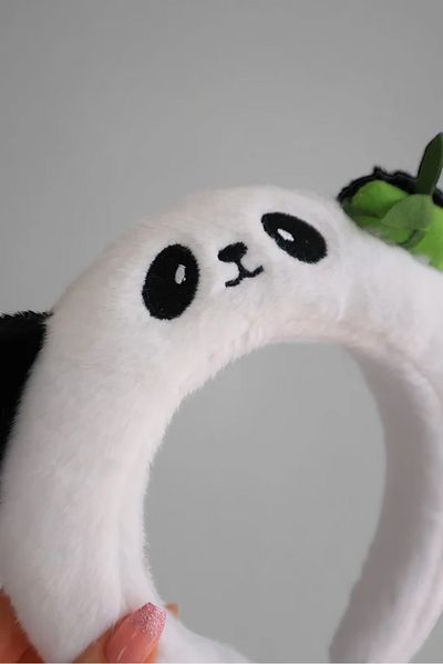Aesthia White Black Panda Hair Crown