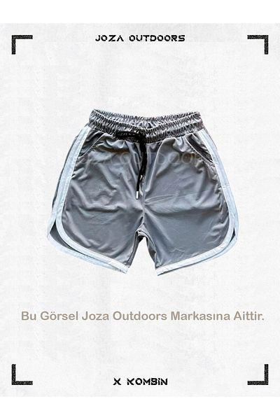 Jobia Outdoors Ανδρικό Διχτυωτό Μπάσκετ Προπόνηση Αθλητικό Σορτς Μονό με Λεπτομέρεια Γραμμής