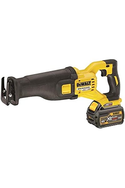 Dewalt DeWalt 54V XR FlexVolt Recip Saw - Kitted 2x batteries, Yellow/Black, DCS388T2-GB, 3 Year Warranty