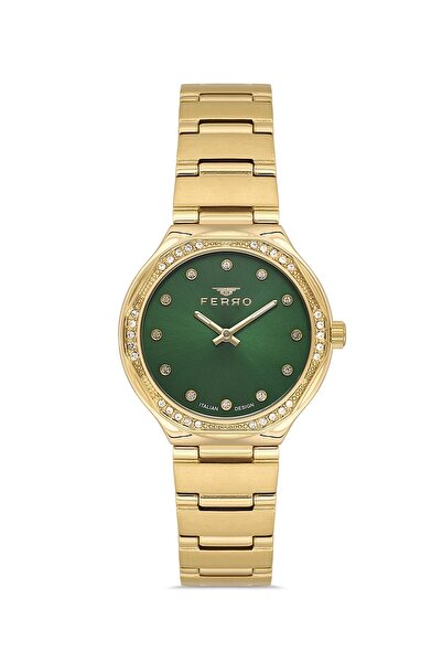 FERRO Sarı Çelik Kordon Kadın Kol Saati FL40140A-B6