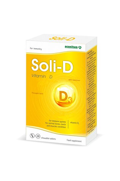 Aconitum SOLI-D 4000 IU Chewable Tablets (20s)