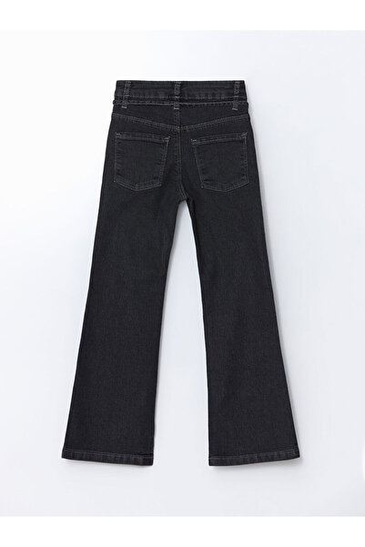 LC Waikiki Karişik Beli Ayarlanabilir Lastikli Kız Çocuk Jean Pantolon