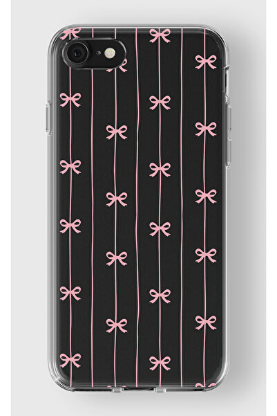 moonset Iphone 7 / 8 / SE Uyumlu Fiyonklar Tasarımlı Baskılı Şeffaf Telefon K...