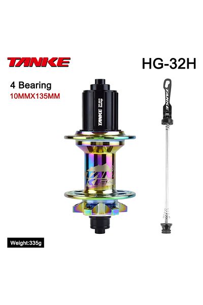 TANKE 32h Colorful Rear Qr 120 Click Hub Bearing Mtb Hub Front Rear 32 36 Holes Disc Brake Bicycle H