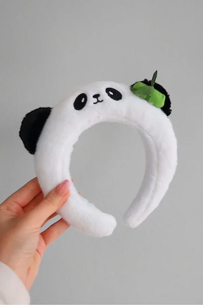 Aesthia White Black Panda Hair Crown
