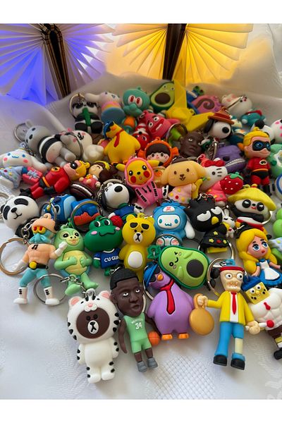 womi 10 Pcs Mix Gift Figure Keychain (High Quality)