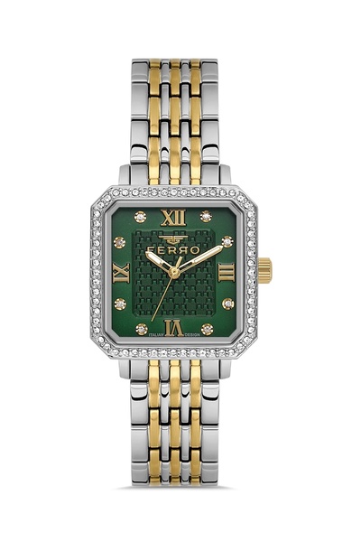 FERRO Sarı/Gümüş Çelik Kordon Kadın Kol Saati FL40142A-D6