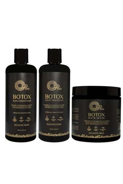 Oplus مجموعة علاج الشعر بالبوتوكس - شامبو، بلسم، قناع شعر، ومصل (1500 مل إجما...