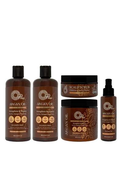 Oplus Argan Oil Hair Care Set: 5-Piece Luxury Collection (500ml)