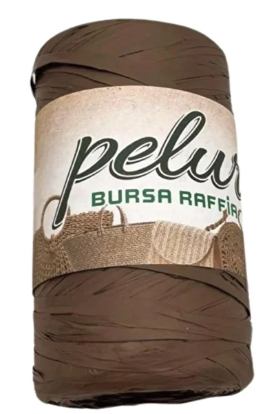 angel çanta aksesuar إكسسوار حقيبة Angel Bursa Raffia لون المنك الداكن 150 جرام