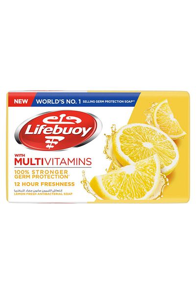 LİFEBUOY Lifebuoy ASF Lemon Fresh Anti-Bacterial Bar Soap 125 g