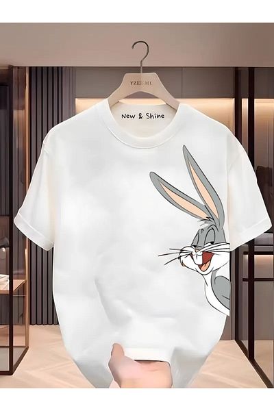 New Shine Μπλουζάκι με στάμπα Bugs Bunny Oversize