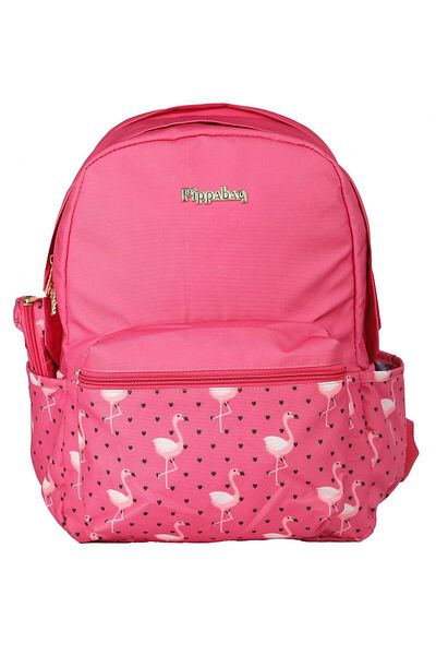 Pippa Flamingo Three-Eyed Pink School and Daily Backpack