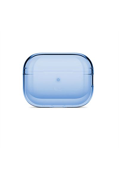 Choice Blue case Clear Case with Lanyard for Airpods Pro 2 gen Wireless Earphone Transparent Case for AirPo