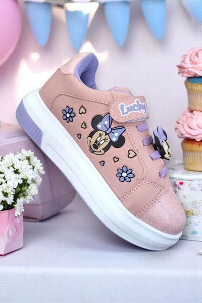 Lucky Kids 777 Mickey Emblema Pantofi sport confortabili, ușori, zilnici pentru fete