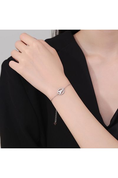 delis Bratara Argint 925, Jw1200, Model Paris, Placata Cu Rodiu
