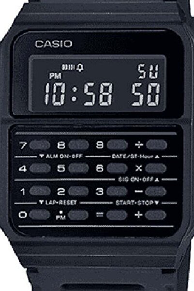 Casio Men's Calculator Watch Youth Vintage Digital Black Dial Resin BAnd CA-53WF-1BDF - 43 mm - Black